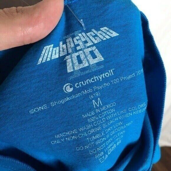 3/$20 Crunchyroll Mob Psycho 100 Junior Medium Dimple 100% Cotton T-Shirt - Picture 3 of 7